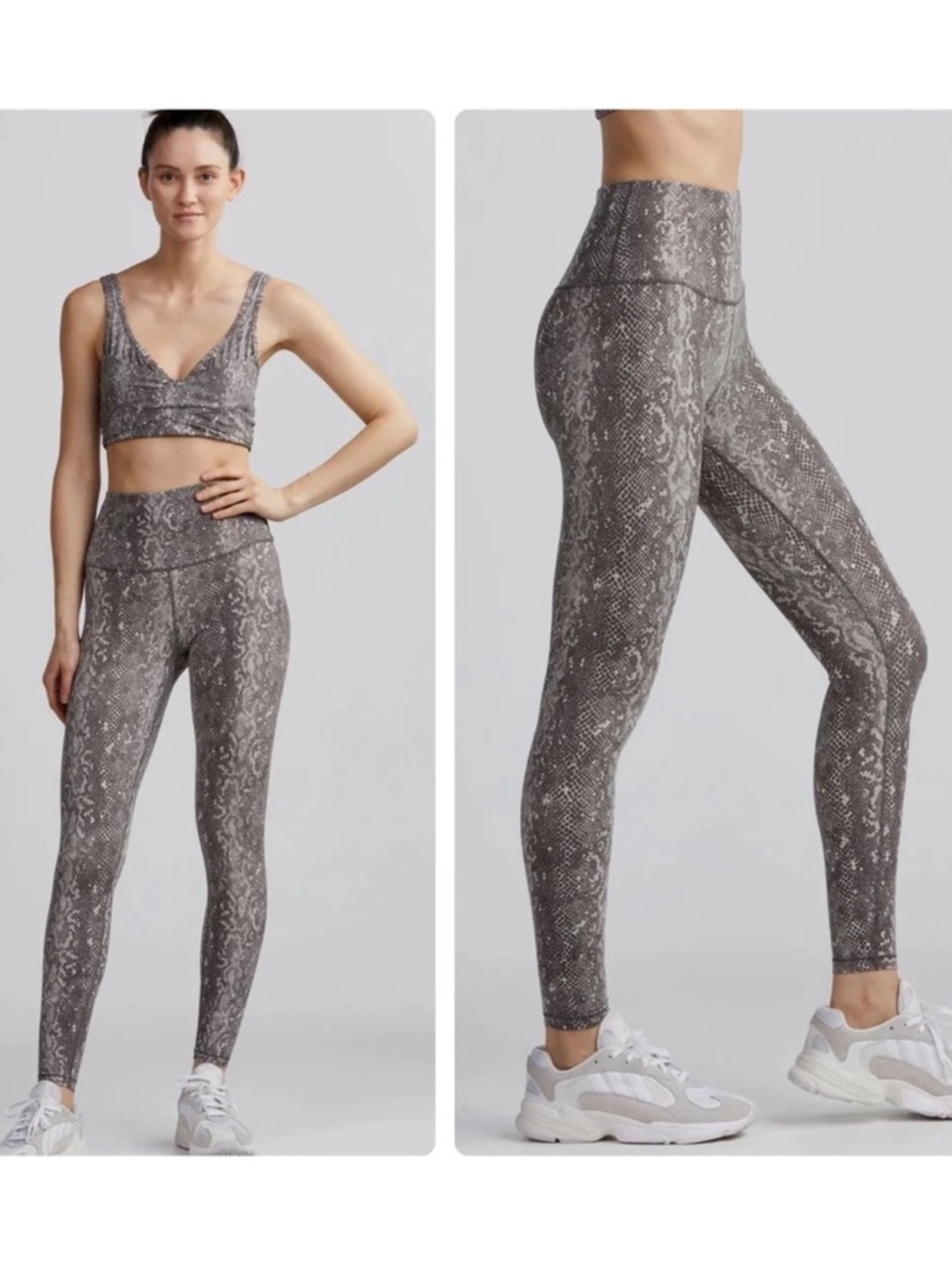 Varley Viper Sports Bra & Legging Set in Pumice Size S